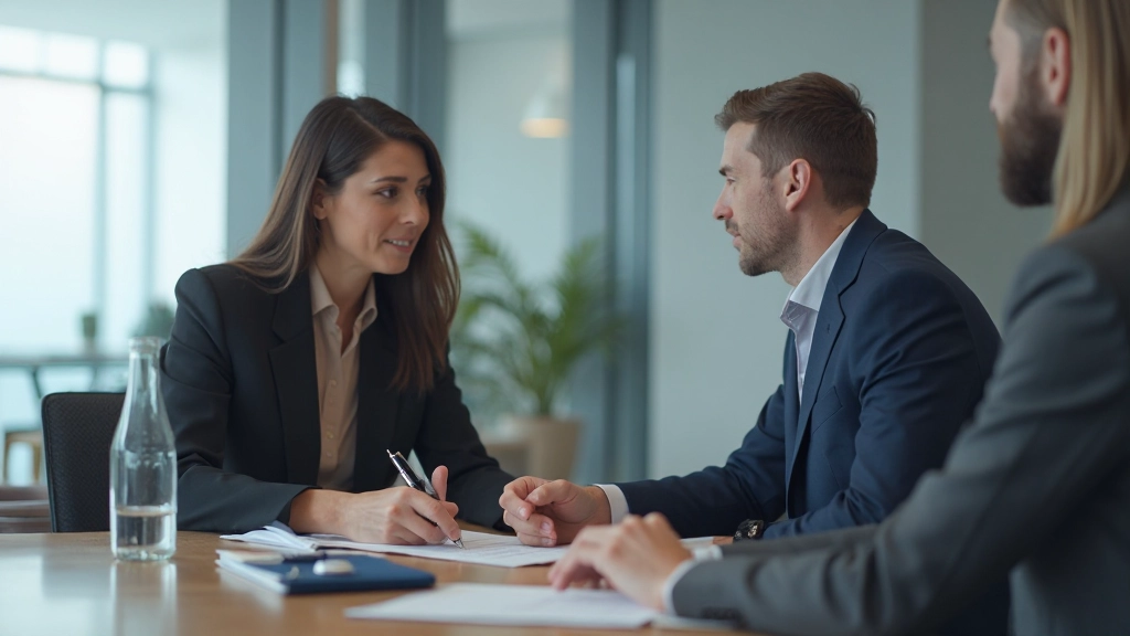 Представитель энергокомпании на встрече с инвесторами