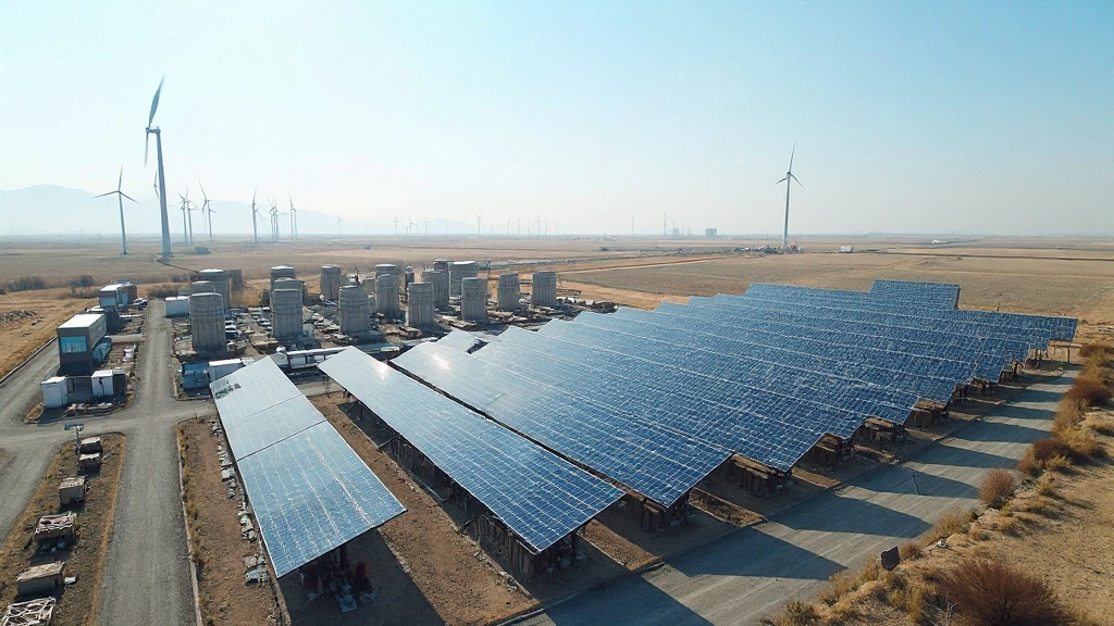 Панорамный вид на энергосистему Казахстана с различными источниками генерации